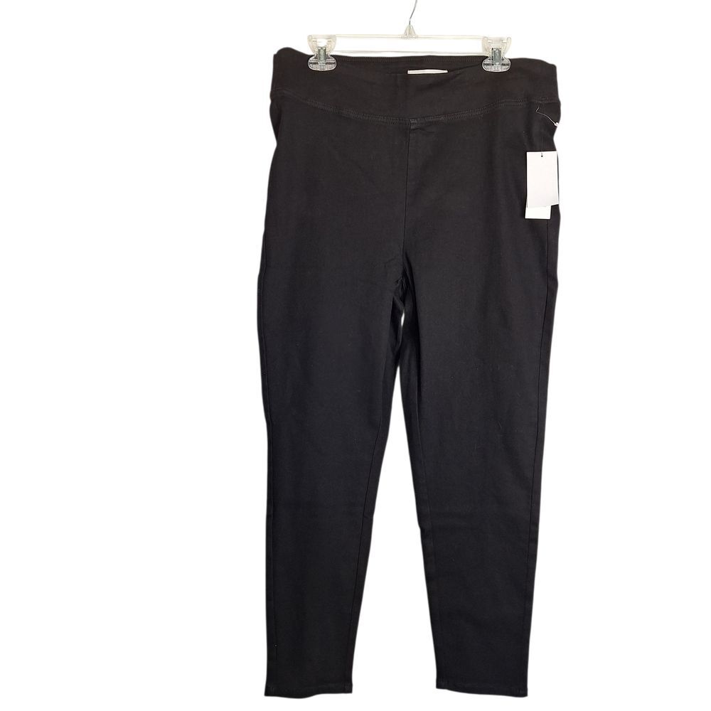 DKNY Black Stretch Pull On Ankle Jeans High Rise Comfortable 3X Womens